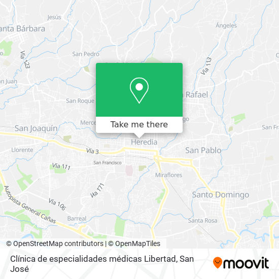 Clínica de especialidades médicas Libertad map