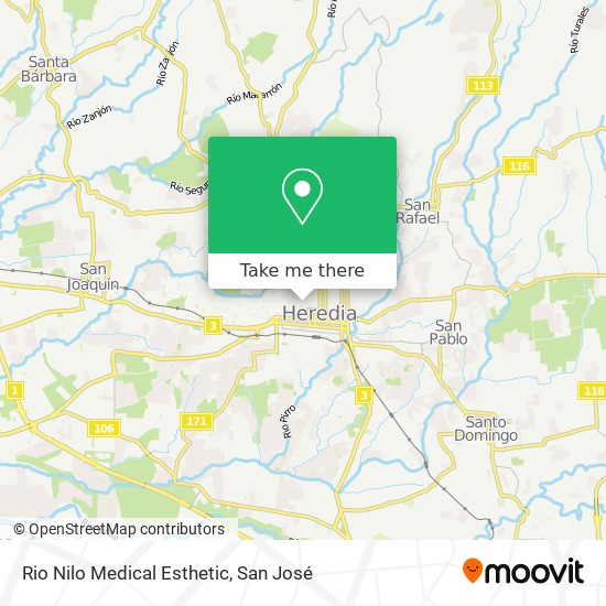 Rio Nilo Medical Esthetic map