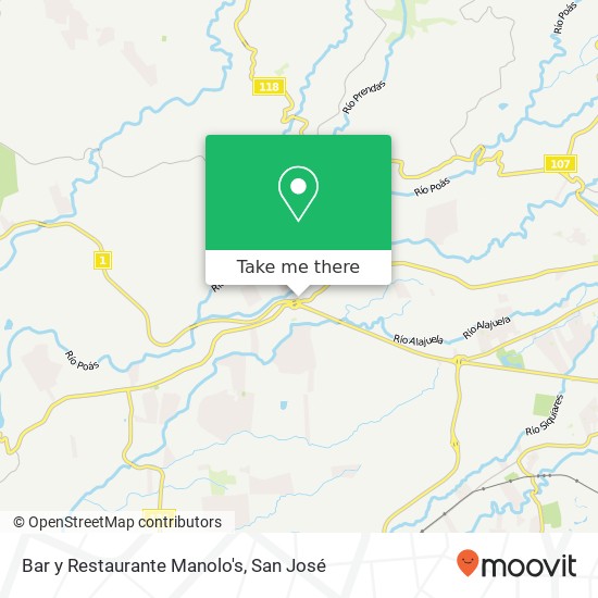 Bar y Restaurante Manolo's map