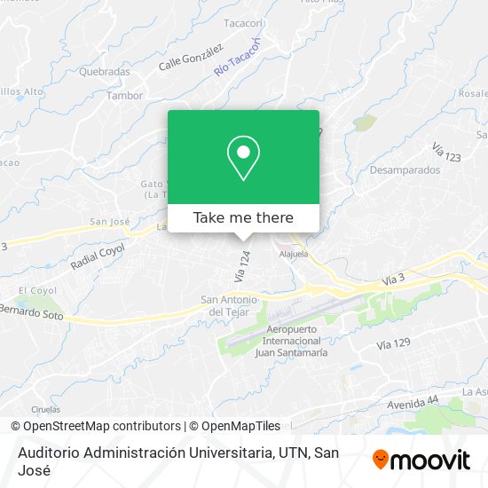Auditorio Administración Universitaria, UTN map