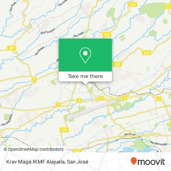 Krav Magá IKMF Alajuela map