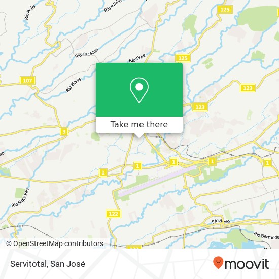 Servitotal map
