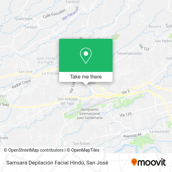 Mapa de Samsara Depilación Facial Hindú