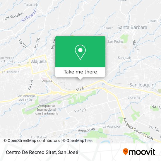 Mapa de Centro De Recreo Sitet