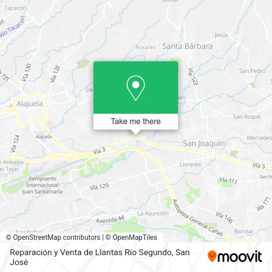 Reparación y Venta de Llantas Río Segundo map