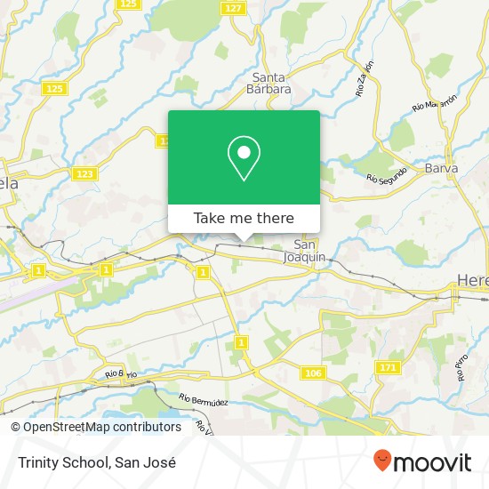 Trinity School map