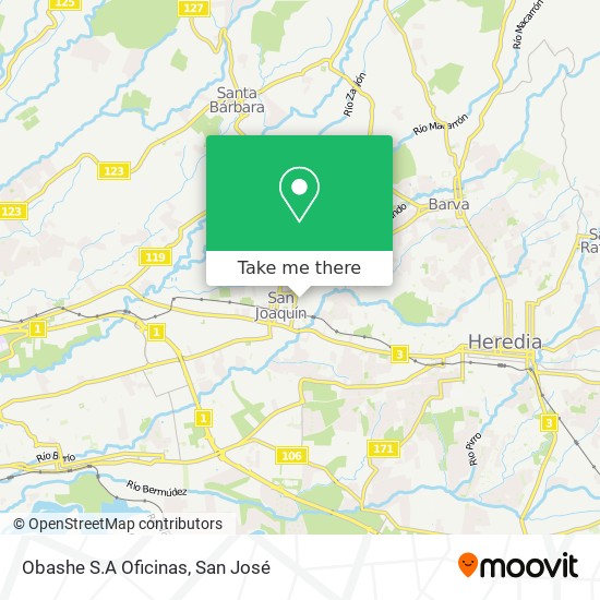 Obashe S.A Oficinas map