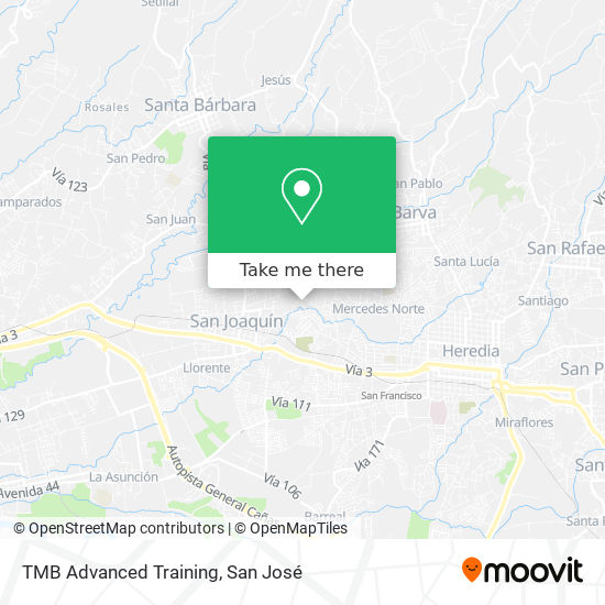 Mapa de TMB Advanced Training