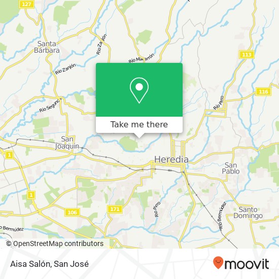 Aisa Salón map