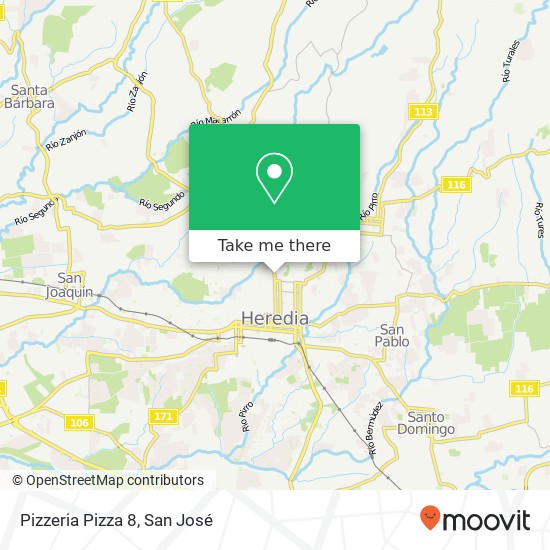 Pizzeria Pizza 8 map