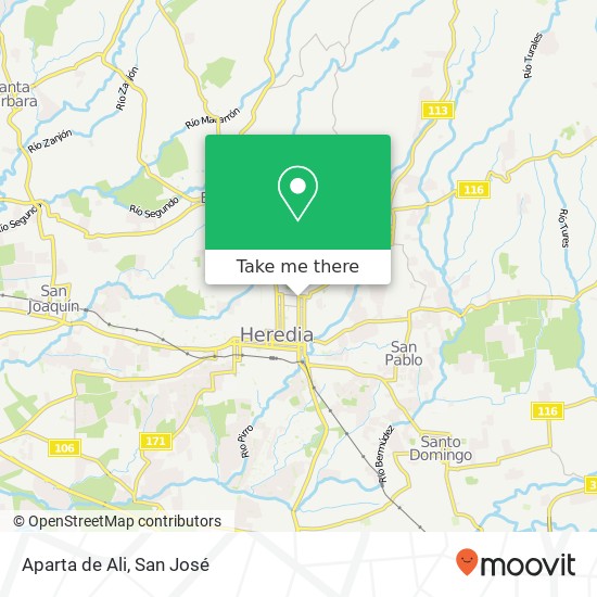 Aparta de Ali map