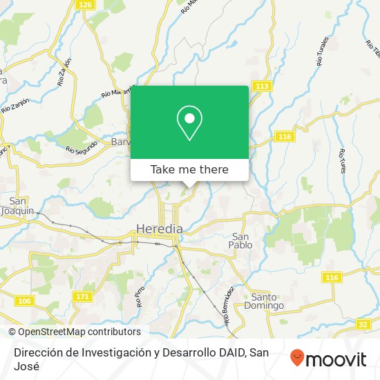 Dirección de Investigación y Desarrollo DAID map