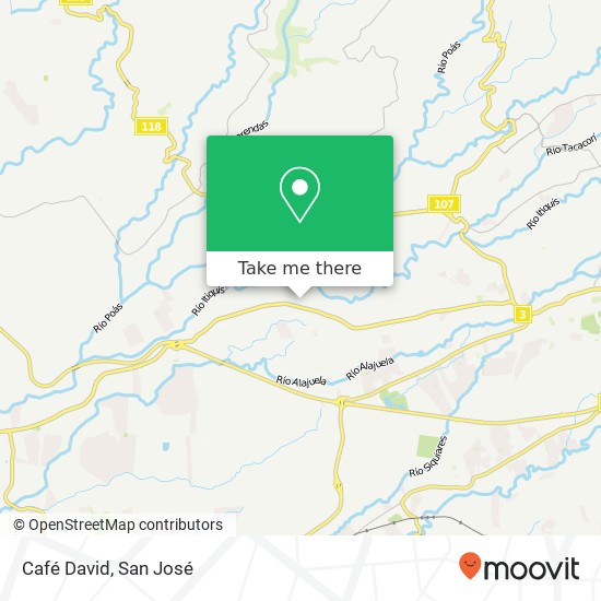 Mapa de Café David