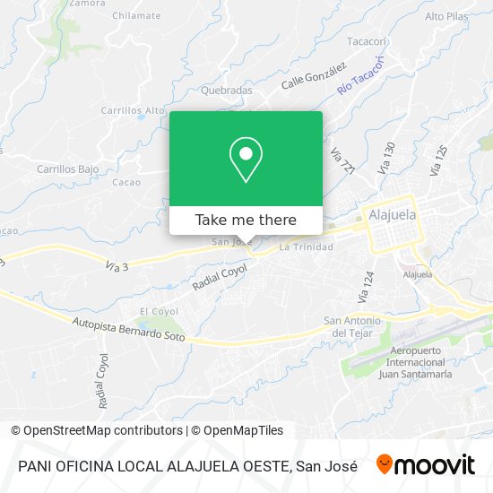 PANI OFICINA LOCAL ALAJUELA OESTE map