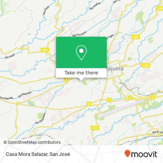 Mapa de Casa Mora Salazar