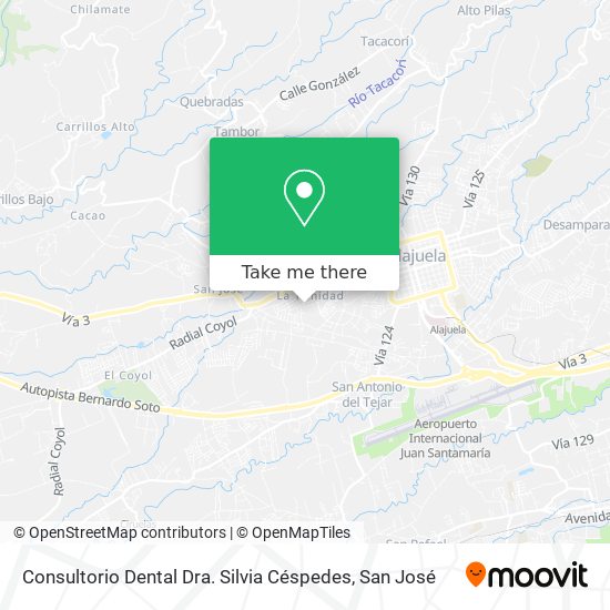 Consultorio Dental Dra. Silvia Céspedes map