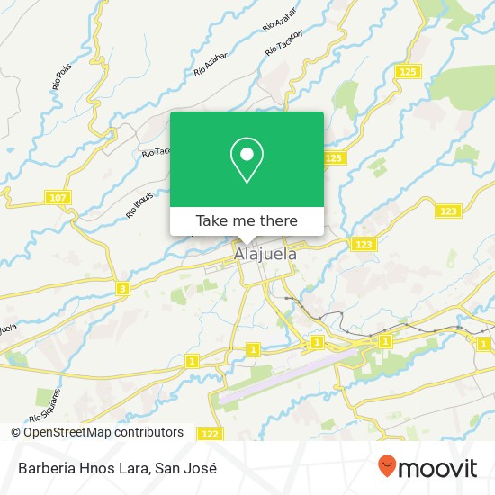 Barberia Hnos Lara map