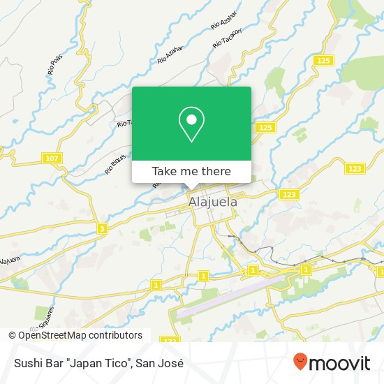 Sushi Bar "Japan Tico" map