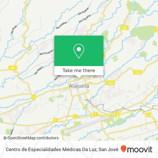 Centro de Especialidades Médicas Da Luz map