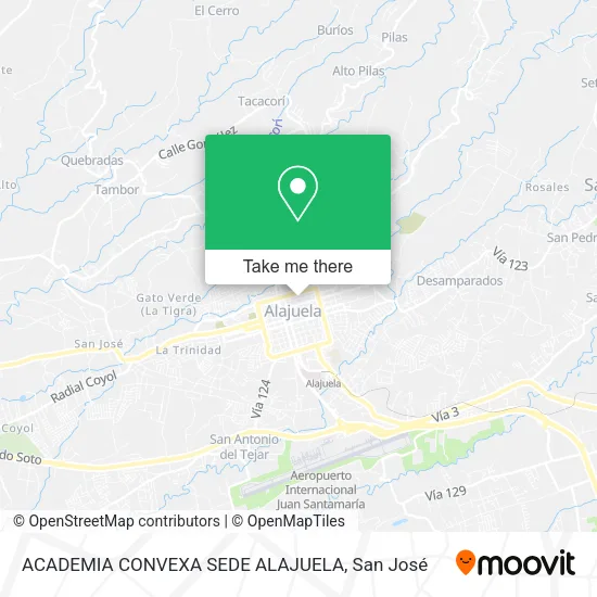 ACADEMIA CONVEXA SEDE ALAJUELA map
