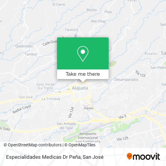 Especialidades Medicas Dr Peña map