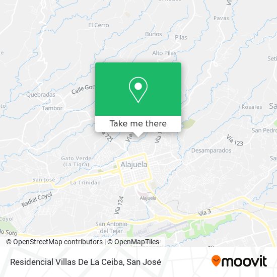 Residencial Villas De La Ceiba map