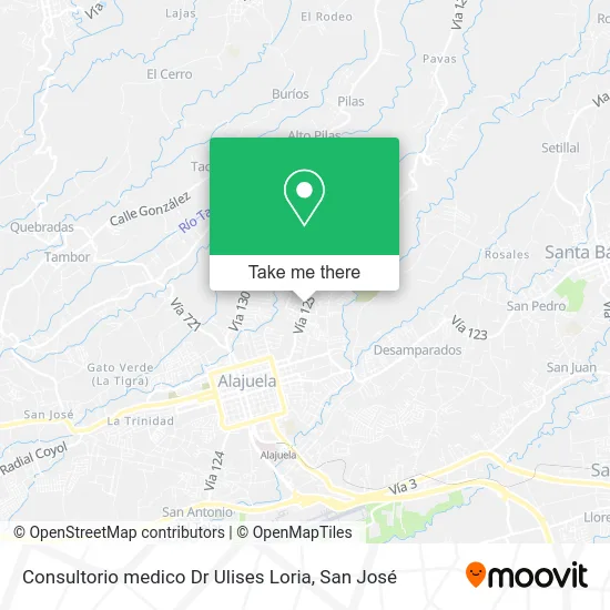 Consultorio medico Dr Ulises Loria map