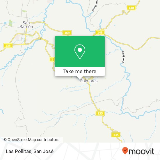 Las Pollitas map