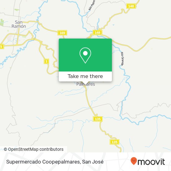 Supermercado Coopepalmares map