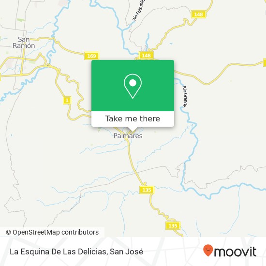 La Esquina De Las Delicias map