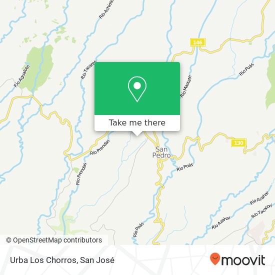 Urba Los Chorros map