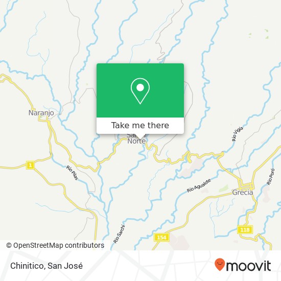 Chinitico map