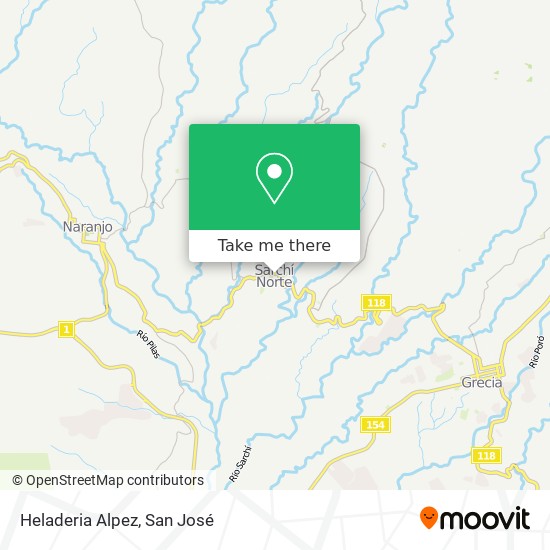 Heladeria Alpez map