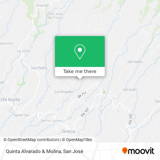 Quinta Alvarado & Molina map