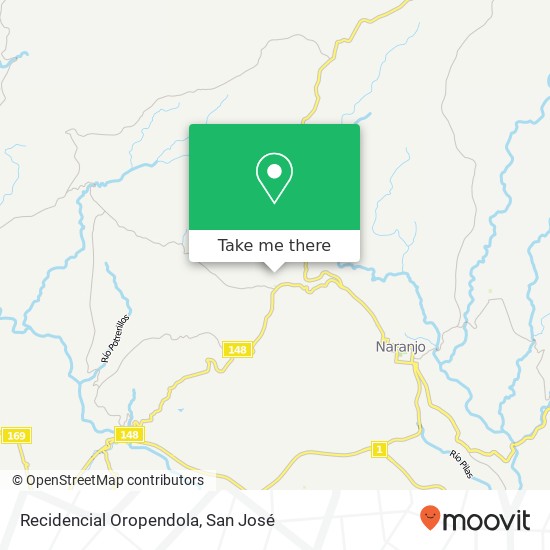 Recidencial Oropendola map