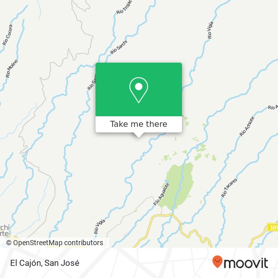 El Cajón map