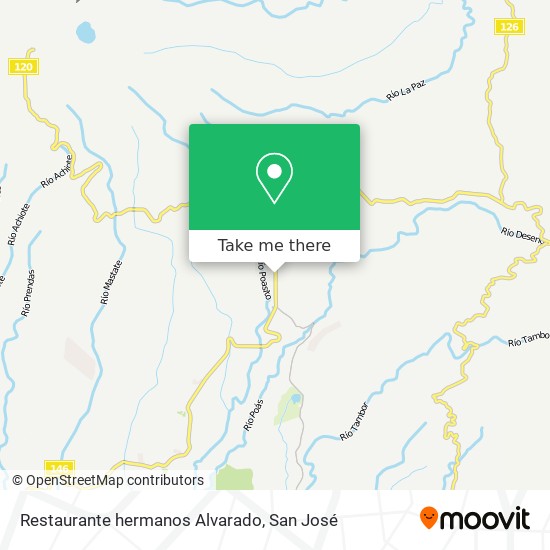 Mapa de Restaurante hermanos Alvarado