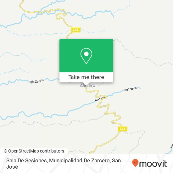 Sala De Sesiones, Municipalidad De Zarcero map