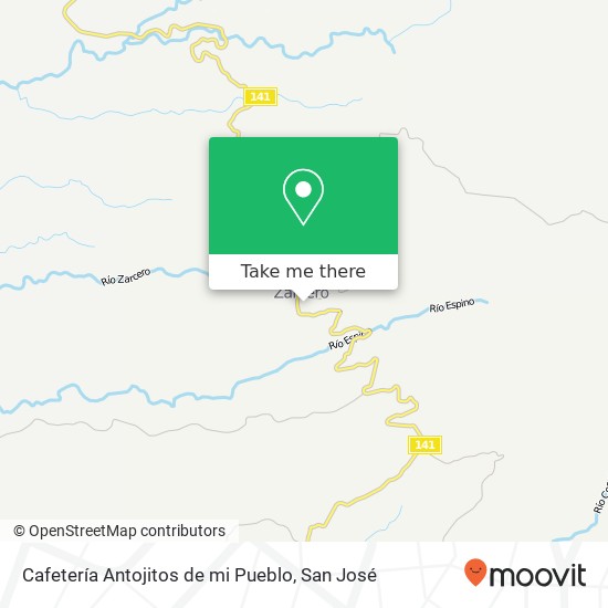 Cafetería Antojitos de mi Pueblo map