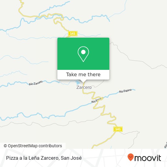 Pizza a la Leña Zarcero map