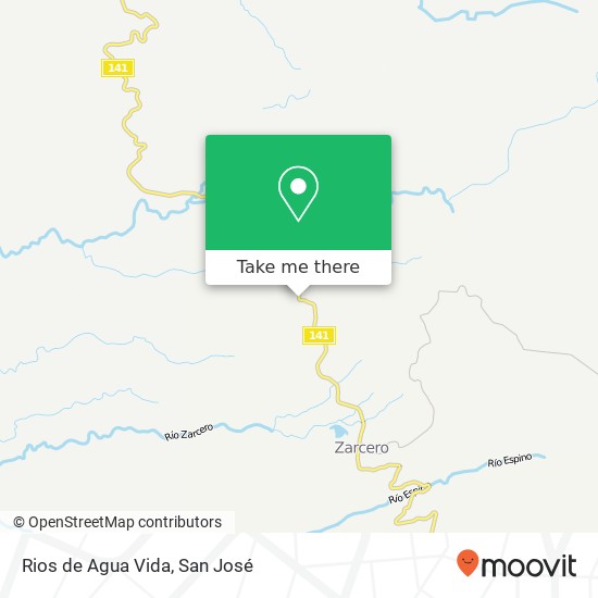 Rios de Agua Vida map