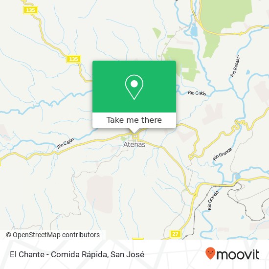 El Chante - Comida Rápida map