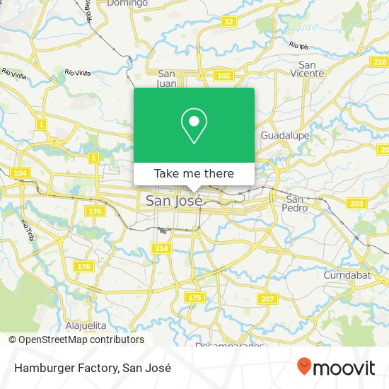 Mapa de Hamburger Factory