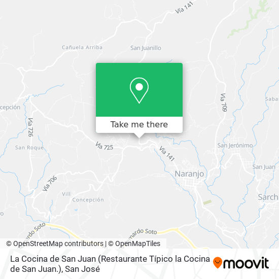 La Cocina de San Juan (Restaurante Típico la Cocina de San Juan.) map