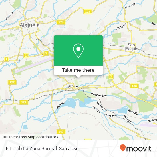 Fit Club La Zona Barreal map