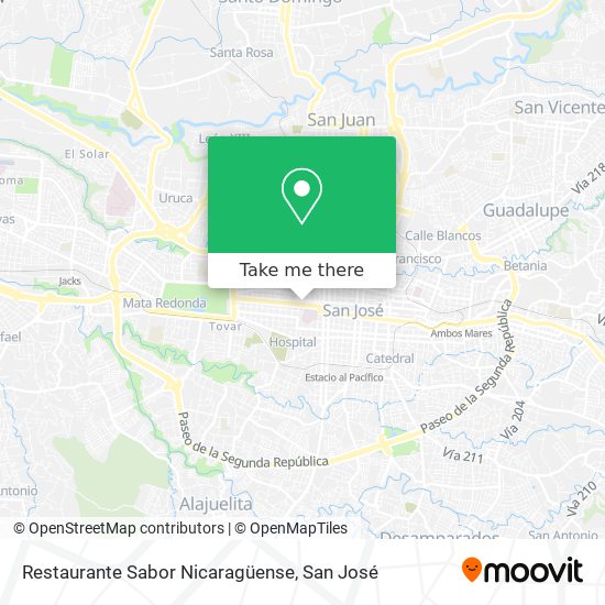 Restaurante Sabor Nicaragüense map