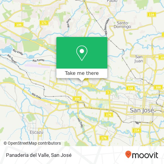 Panaderia del Valle map