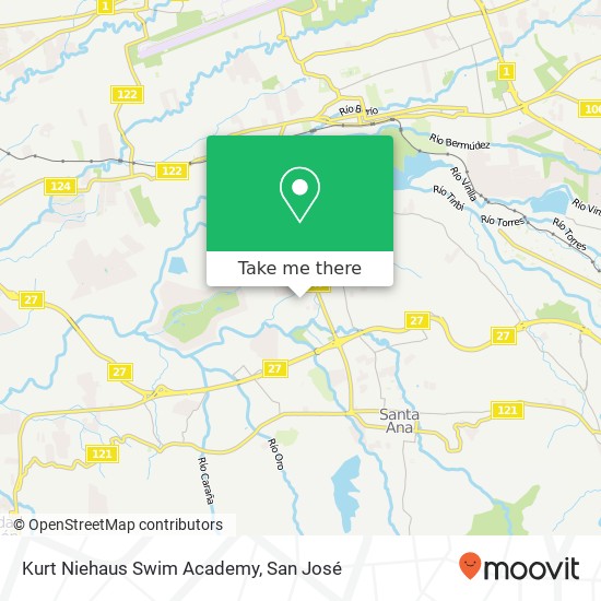 Mapa de Kurt Niehaus Swim Academy