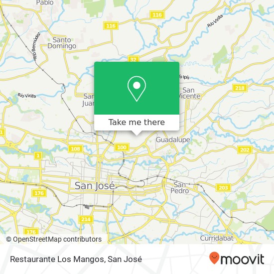 Restaurante Los Mangos map