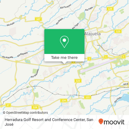 Herradura Golf Resort and Conference Center map